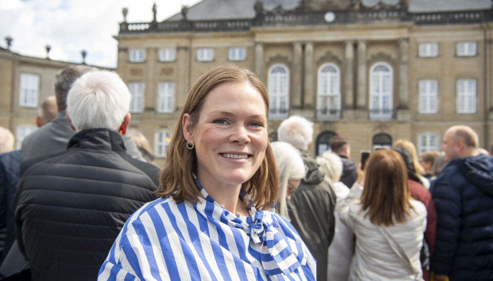 Charlotte Lumbye Til markering af Kong Frederiks fødselsdag på Amalienborg Slotsplads