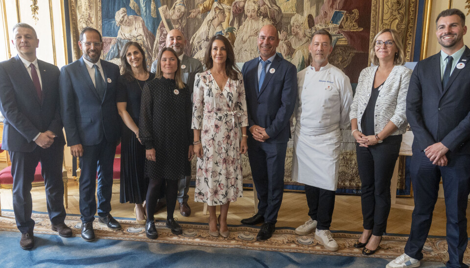 Prinsesse Marie med nogle af de involverede i Copenhagen Cooking Festival.