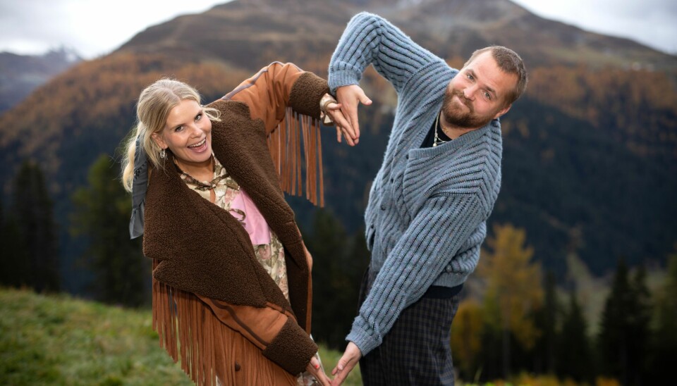 Sofie Linde og Joakim Ingversen i Alperne