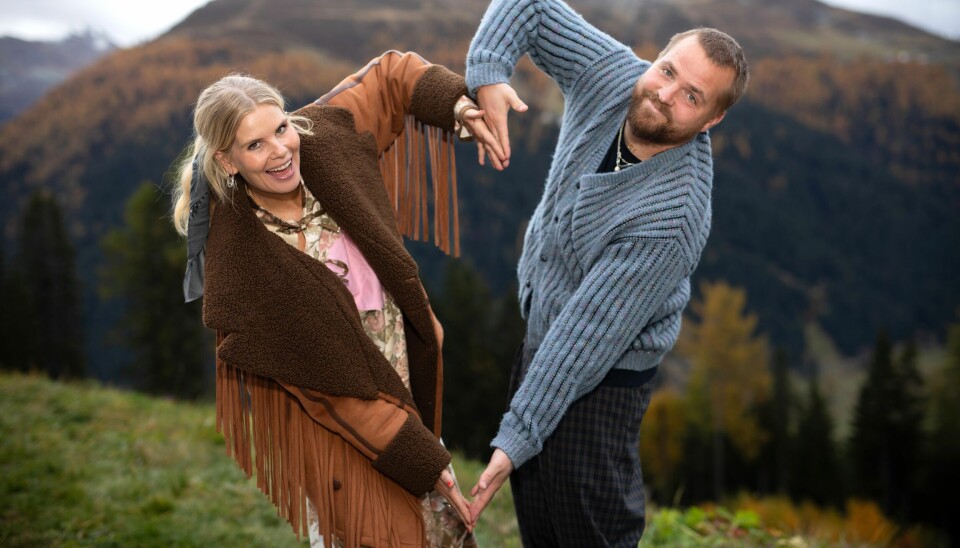 Sofie Linde og Joakim Ingversen i Alperne