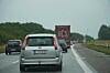 Genre,motorvej,kø,ulykke,grå,gråvejr,regn,sommer