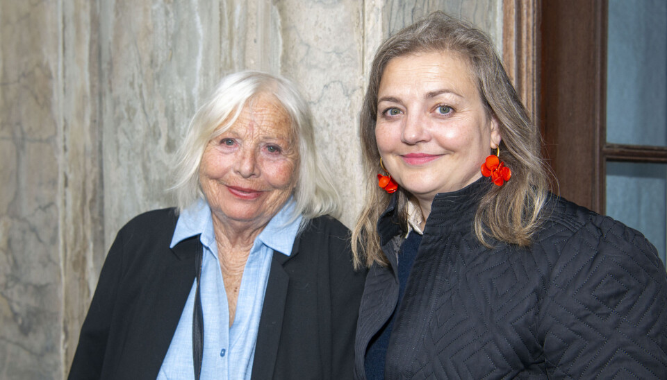 Helle Helle Hertz med skuespillerdatteren Laura Bro.