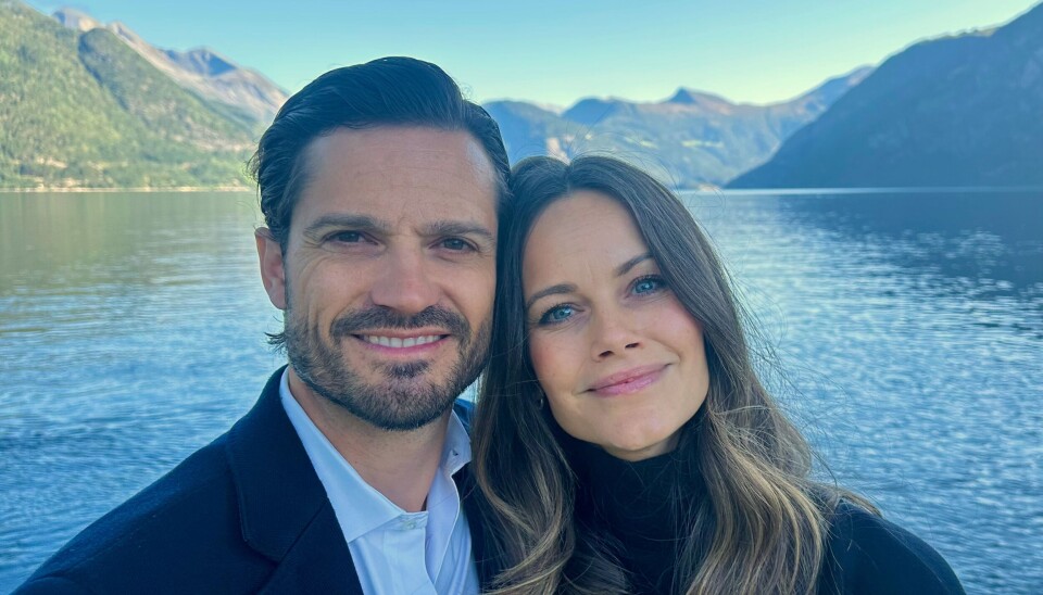 Prins Carl Philip ses her sammen med sin hustru, prinsesse Sofia.