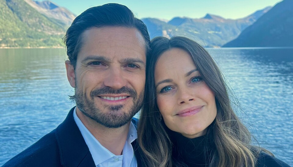 Prins Carl Philip ses her sammen med sin hustru, prinsesse Sofia.