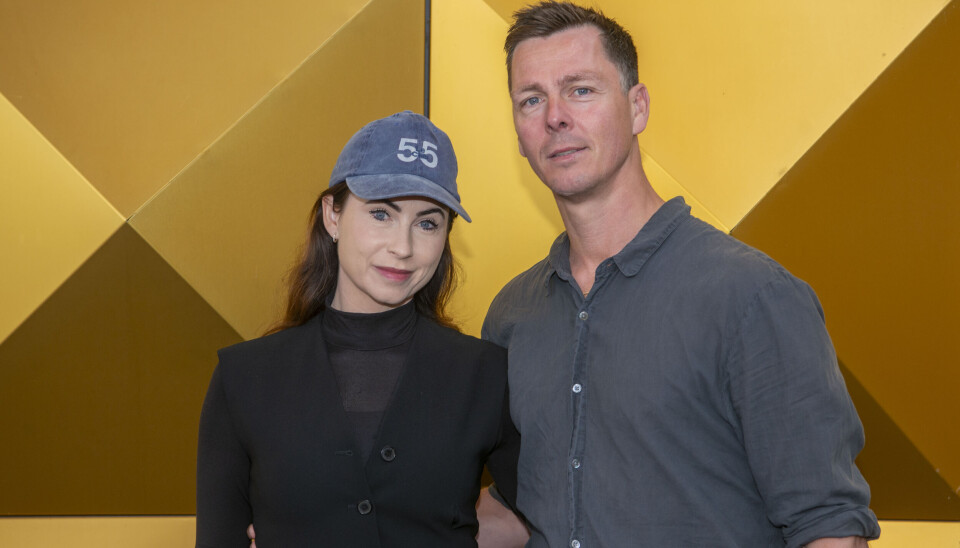 Hans Lindberg og hustruen Jeanette Mackenhauer Lindberg til Røde Kors-arrangement.