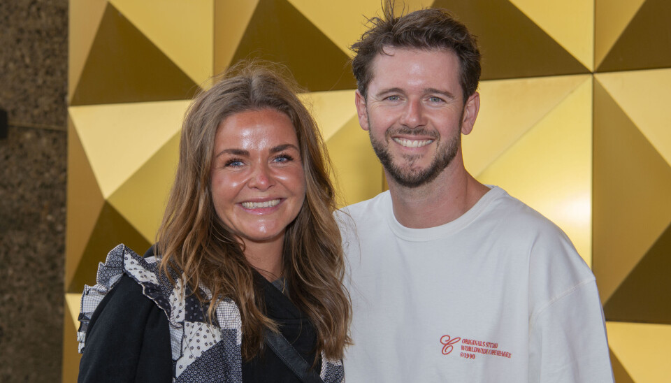 Ditte Julie Jensen med kæresten Martin.