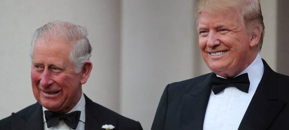 Det engelske kongehus melder ud om Trump