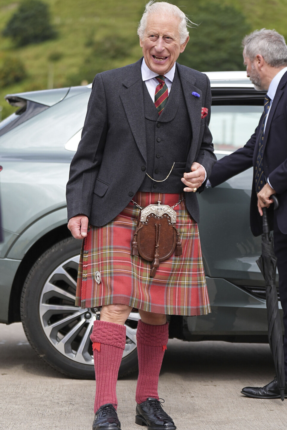 Det er langt fra usædvanligt, at Charles bærer kilt, når han er på job i Skotland.