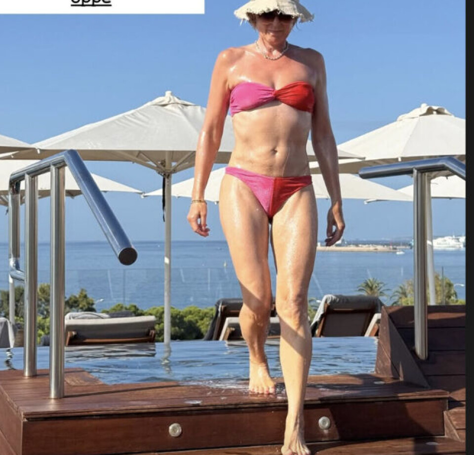 Sommerfrisk Cecilie Beck i bikini fra Instagram