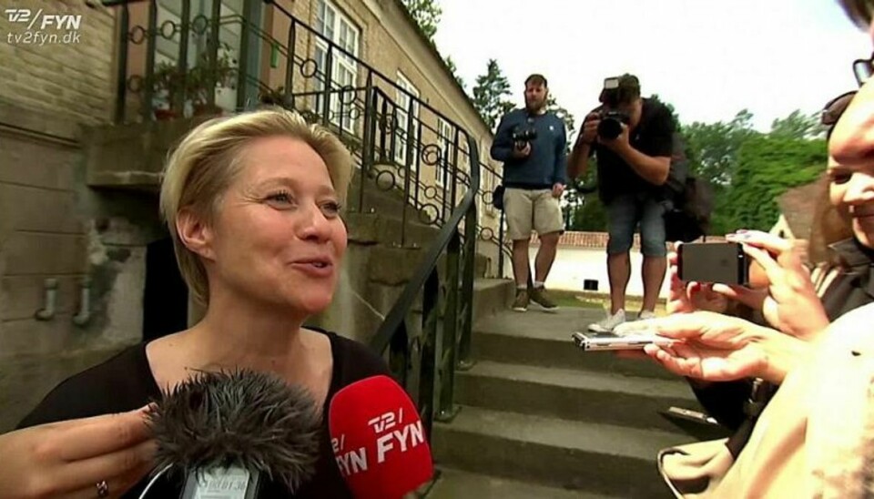 Trine Dyrholm instruerer afsnit fem og seks i serien. Foto: TV2 Fyn/Ritzau.