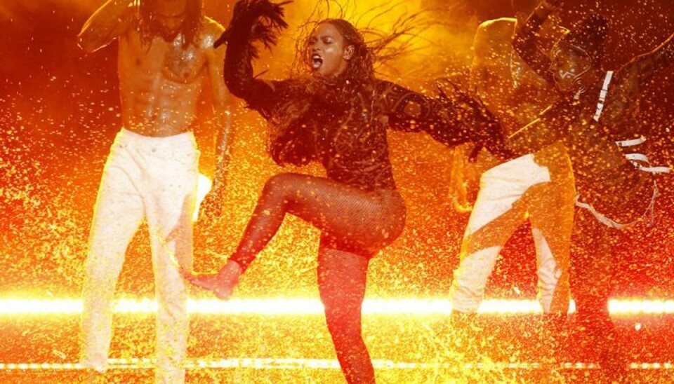 Der er delte meninger om, hvor godt det fungerede for Beyoncé ved koncerten i Telia Parken i København. Foto: DANNY MOLOSHOK/Scanpix (Arkivfoto)