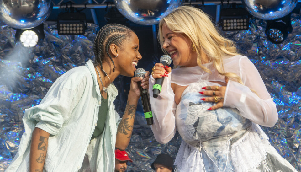 Sissal sang også et nummer sammen med Saba under Copenhagen Pride