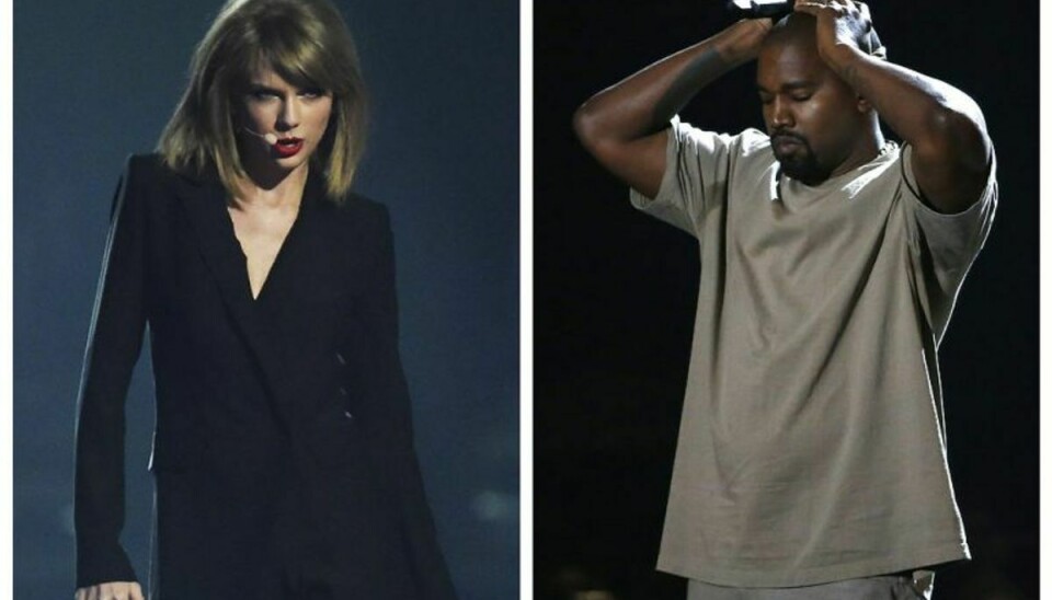 Dramaet mellem Kanye West og Taylor Swift har nået nye højder. Foto: Scanpix (Arkivfoto)
