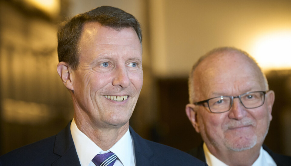 Prins Joachim flankeret af tidligere overborgmester Jens Kramer Mikkelsen