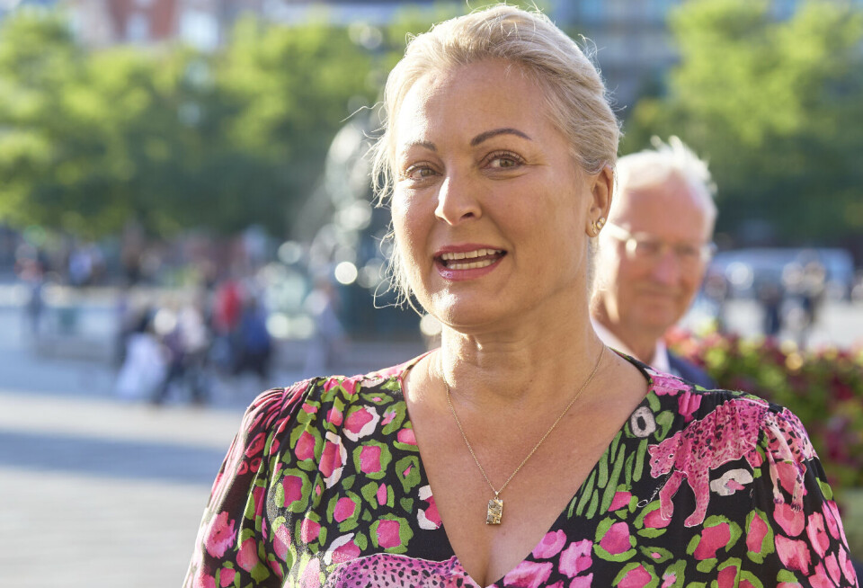 Stéphanie Surrugue diamanthalskæde funklede