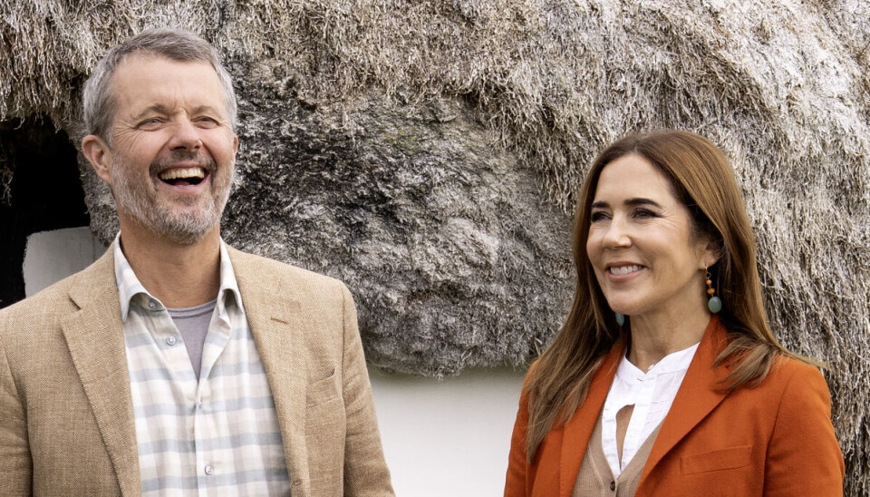 Frederik og Mary ses her under onsdagens besøg på Læsø