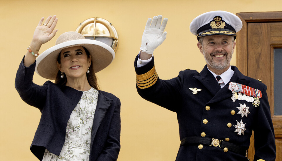 Frederik og Mary ses her ombord på Kongeskibet Dannebrog under det netop afsluttede sensommertogt.