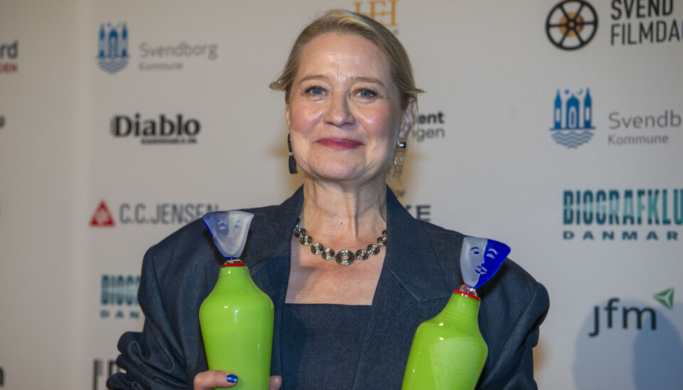 Trine Dyrholm fik dobbelt op prisregn i Svendborg.