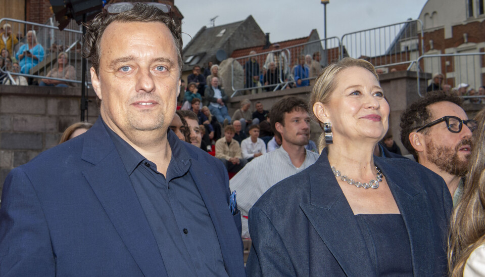 Trine Dyrholm takkede også sin mand, Niclas Bendixen for tålmodigheden i forbindelse med hendes jævnlige arbejdsfravær.