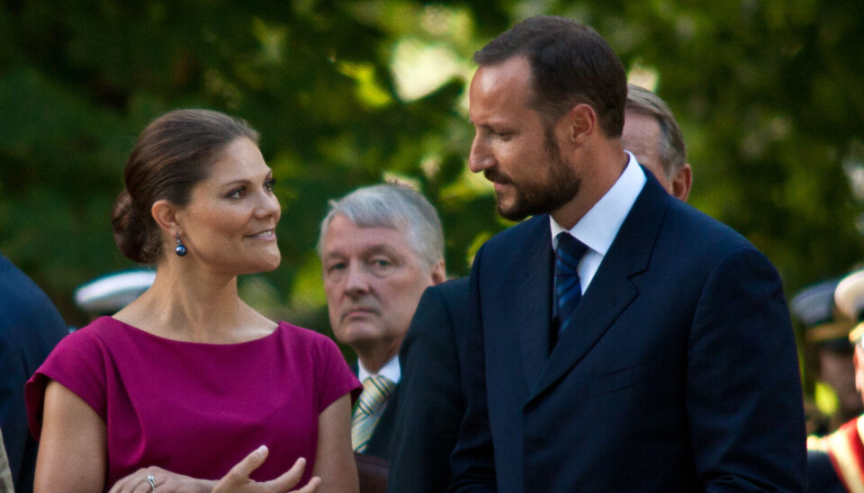 Svenske kronprinsesse Victoria og norske kronprins Haakon