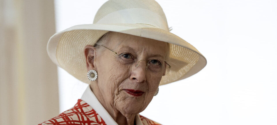 Margrethe kom i de danske farver