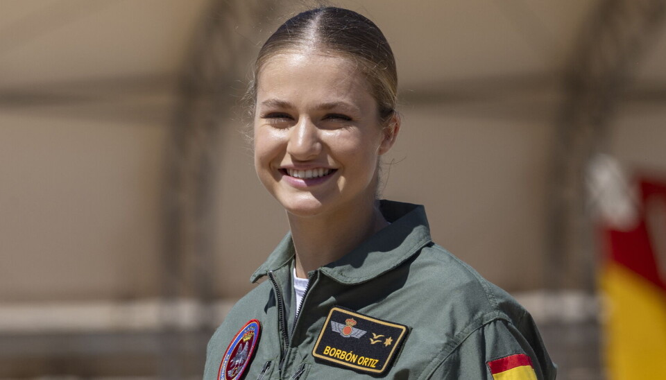 Prinsesse Leonor mødte mandag ind på General Air Academy i Murcia, hvor hun skal tilbringe det næste år
