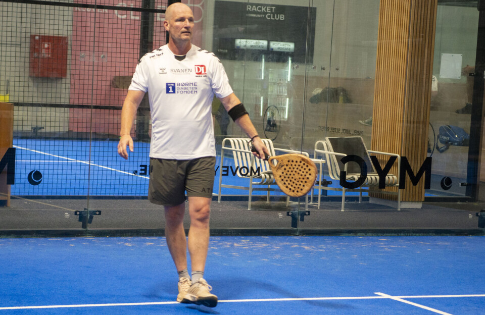 Lasse Sjørslev spillede tidligere på ugen padel i den gode sags tjeneste.