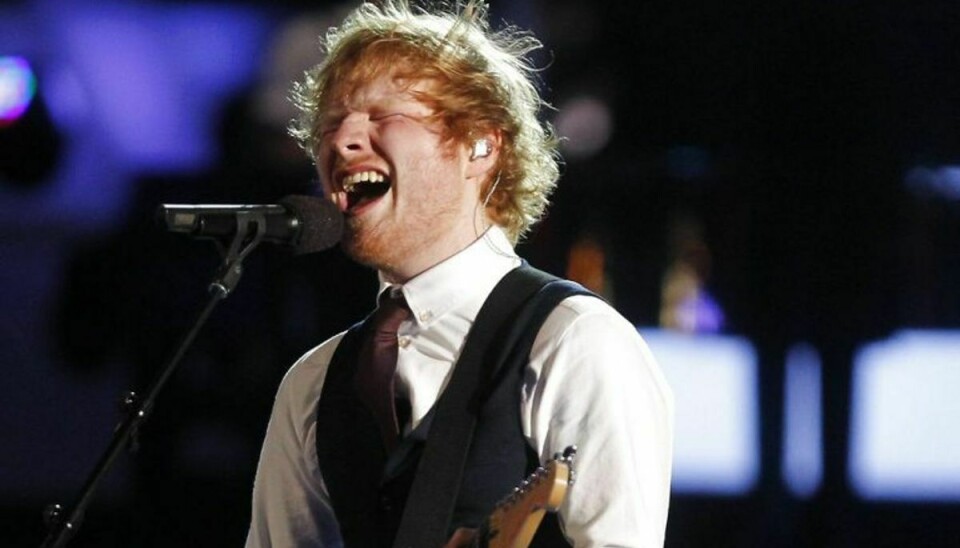 Gayes lejr mener, at popsangeren Ed Sheeran har hapset store dele af den afdøde crooners ikoniske sexscenesang “Let’s Get It On” fra 1973 til sit hit “Thinking Out Loud” fra 2014. Foto: FRED THORNHILL/Scanpix (Arkivfoto)