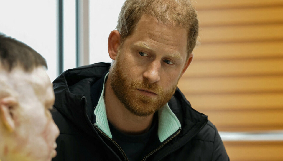 Storbritanniens prins Harry besøger et rehabiliteringscenter i den ukrainske by Lviv i april. Omkring et halvt år senere er han igen taget til Ukraine. (Arkivfoto).