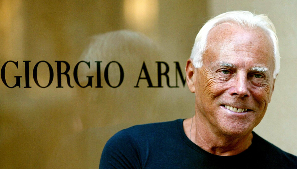 Den italienske designer Giorgio Armani døde tidligere på måneden i en alder af 91 år. Her ses han på et billede fra 2003. (Arkivfoto).