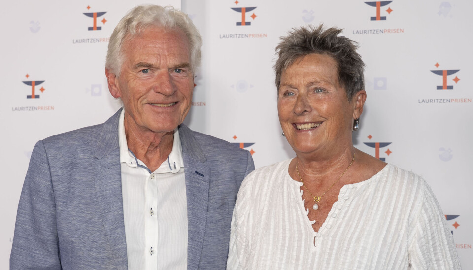 Kurt Ravn blev ledsaget af hustruen Annette.