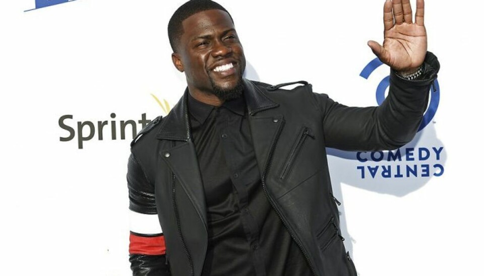Se billederne: Komiker gift med model Kevin Hart (billedet) ja til modellen Eniko Parrish. Foto: KEVORK DJANSEZIAN/Scanpix (Arkivfoto)