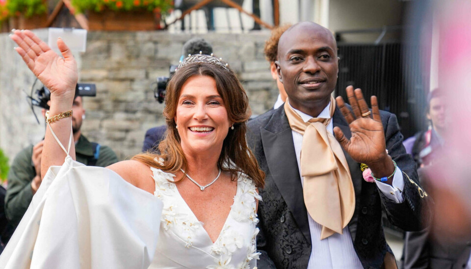 Prinsesse Märtha Louise og den selverklærede shaman Durek Verrett blev sidste år gift. Ved brylluppet blev kronprins Haakon desuden filmet af Netflix til trods for aftale med kongehuset. (Arkivfoto).