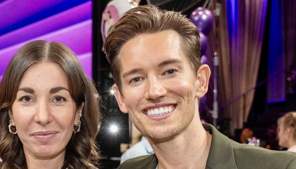Morten Kjeldgaard og Julie Rudbæk danser under 'Vild med Dans'.