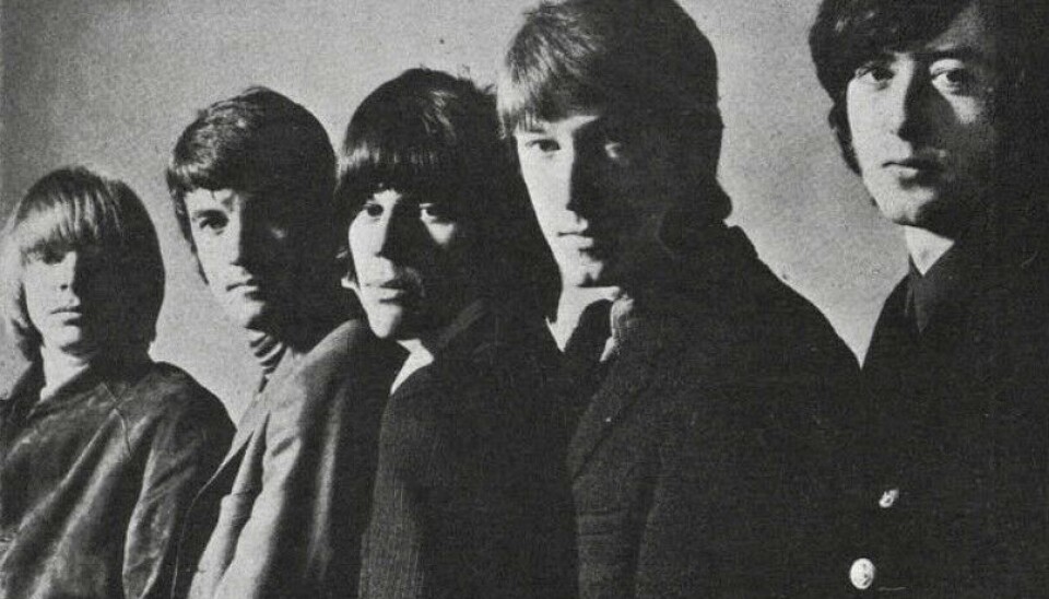 Chris Dreja, nummer to fra højre, ses her som en del af The Yardbirds tilbage i 1966.