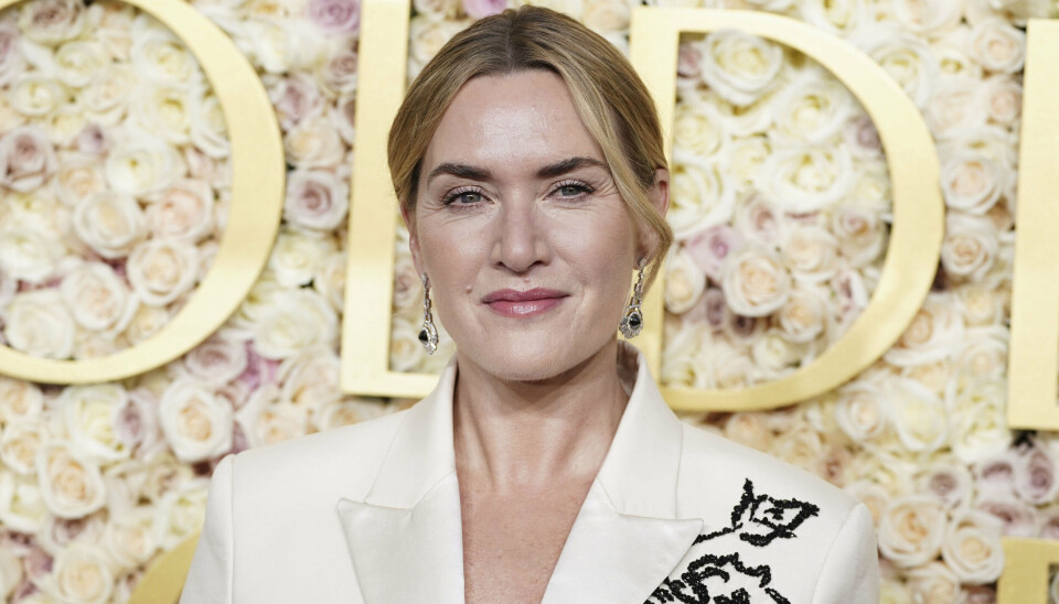 Kate Winslet ses her ved prisuddelingen Golden Globes i januar. Søndag den 5. oktober fylder hun 50 år. (Arkivfoto).