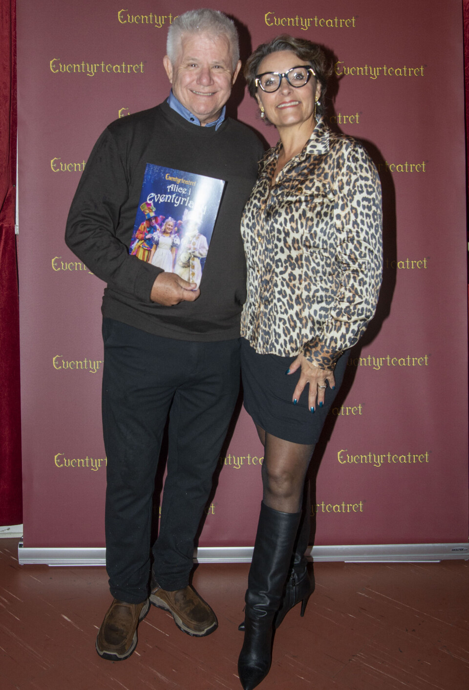 Anders Bircow med hustruen Marion til premiere på 'Alice i Eventyrland'.