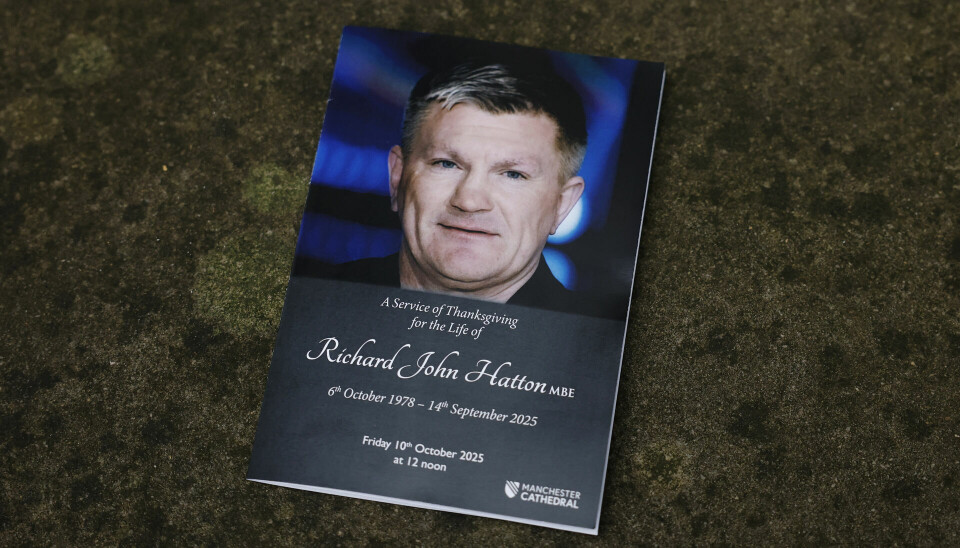 Ricky Hatton efterlader sig en voksen søn og to døtre på 12 og 13.