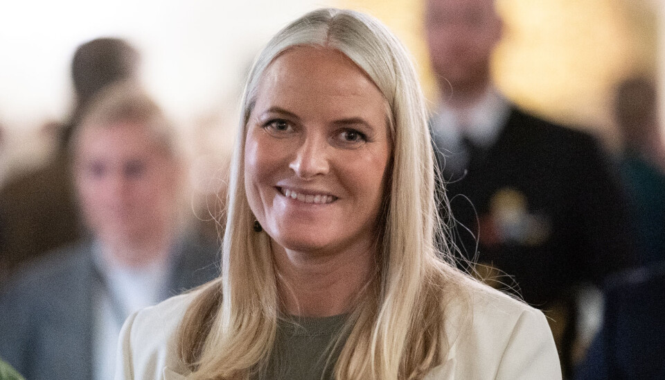 Kronprinsesse Mette-Marit ses her i Oslo Domkirke torsdag aften