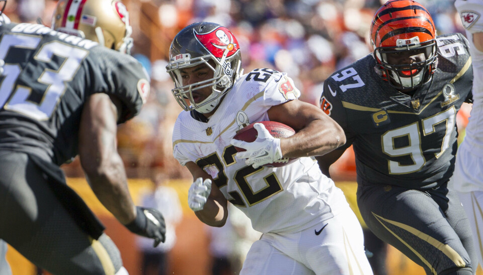 Doug Martin ses her under Pro Bowl-kampen i januar 2016. (Arkivfoto).