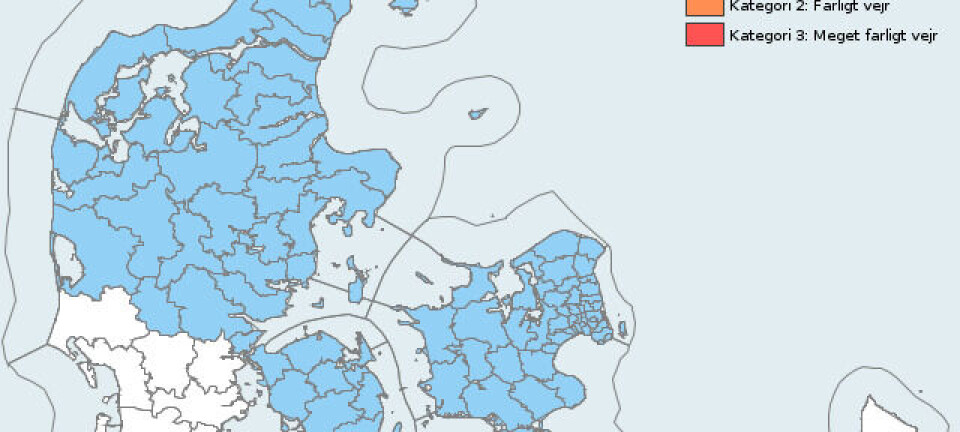 DMI advarer om voldsomt vejr