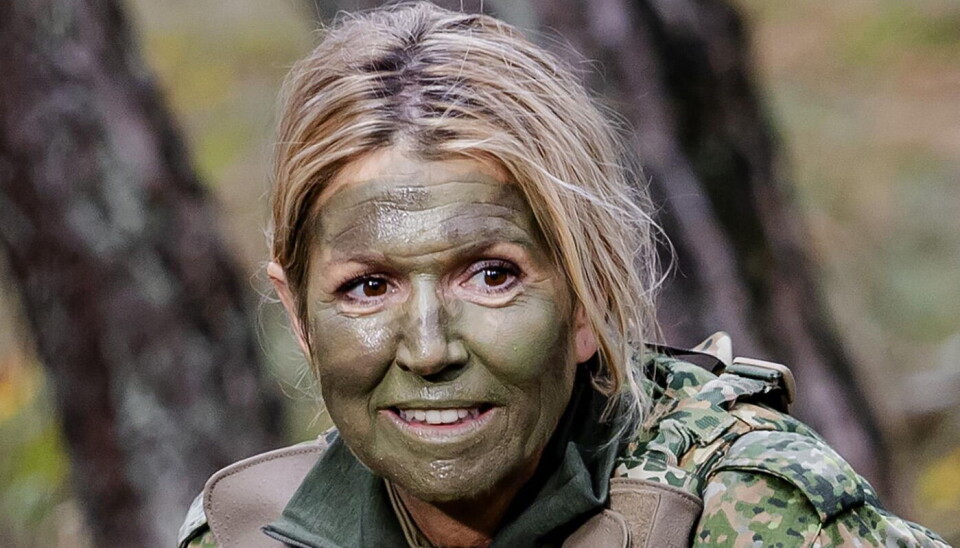 Dronning Maxima i fuld krigsmaling