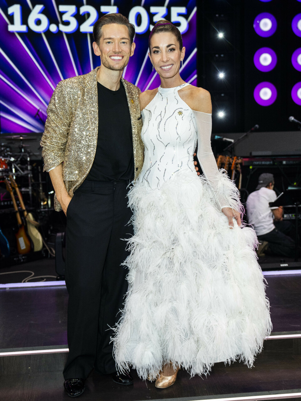 Julie Rudbæk & Morten Kjeldgaard efter mindedansen i fredags..