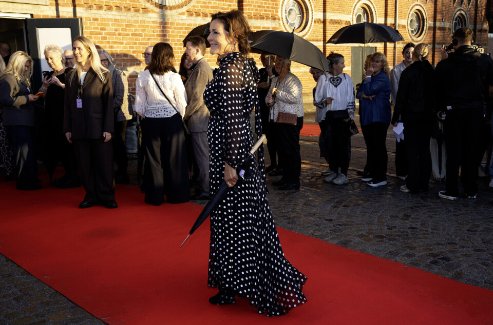 Lis Sørensen var iført en Caroline Herrera-kjole