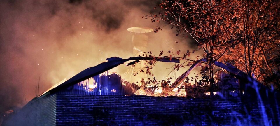 Brændt helt ned i nat