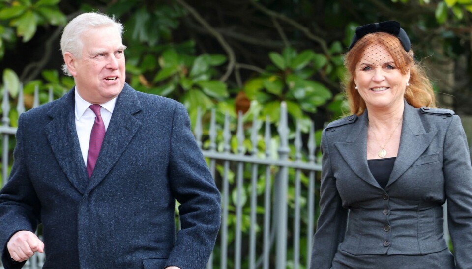Andrew Mountbatten Windsor og ekshustruen Sarah Ferguson