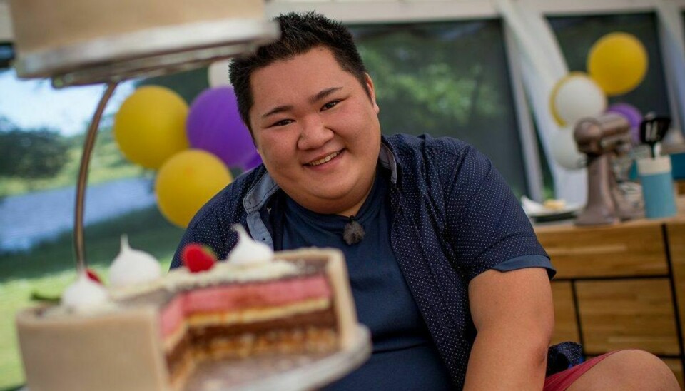 Micki Cheng fik nok af kager efter Den Store Bagedyst. Han kunne ikke engang holde ud at høre ordet “kage” i to måneder efter programmet.Foto: Carsten Mol / DR