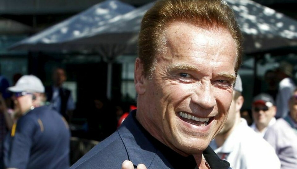 Arnold Schwarzenegger dukkede tirsdag aften op på en restaurant i Göteborg. Kokken fik foreviget øjeblikket. Foto: BRANDON MALONE/Scanpix (Arkivfoto)