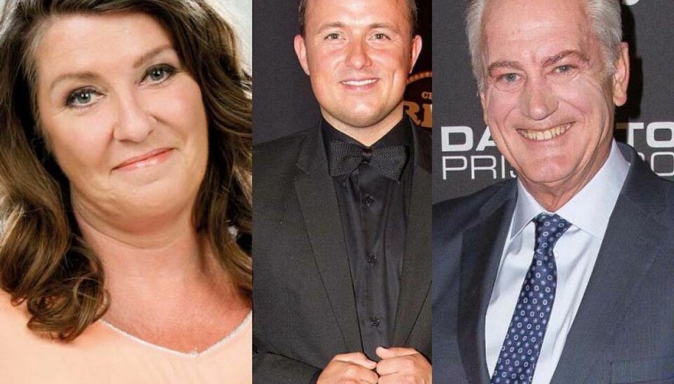 Her er årets værter til Dansktop Prisen Den ikoniske dansktopfigur Keld Heick får selskab af udgiverdirektør, Anette Kokholm og hele Danmarks dansedarling Thomas Evers Poulsen, når den store fest løber af stablen. Pressefoto.
