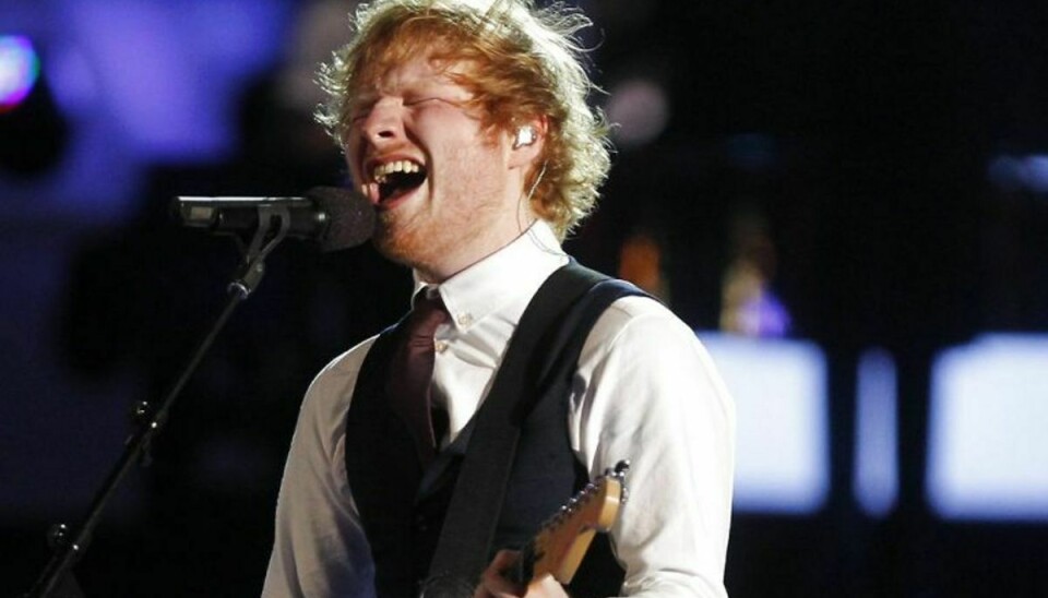 Ed Sheeran giver koncert i Jyske Bank Boxen i Herning den 1. april. Foto: FRED THORNHILL/Scanpix (Arkivfoto)